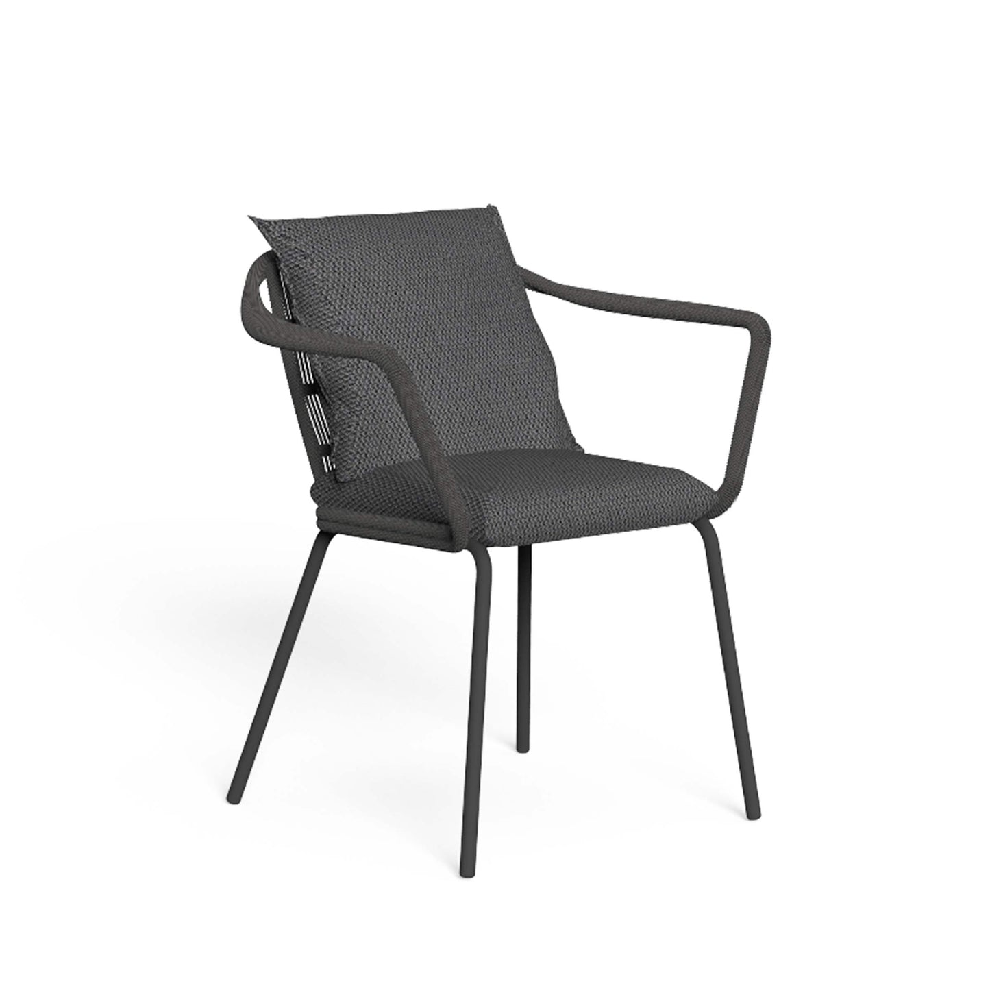 Cruise Alu Outdoor Dining Chair – Braided Rope & Aluminium – Talenti by Ludovica + Roberto Palomba – Contemporary Statement Piece