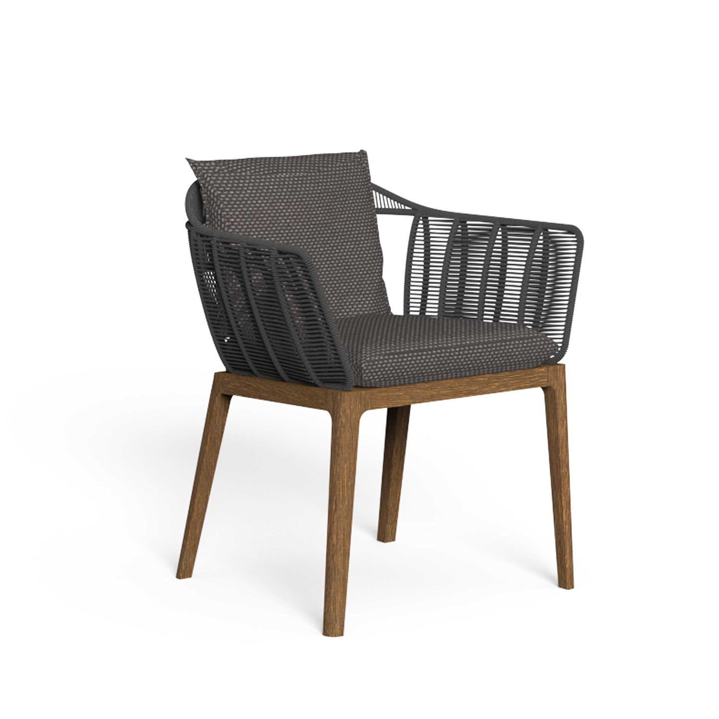 Cruise Teak Outdoor Dining Chair – Braided Rope Teak Wood Talenti