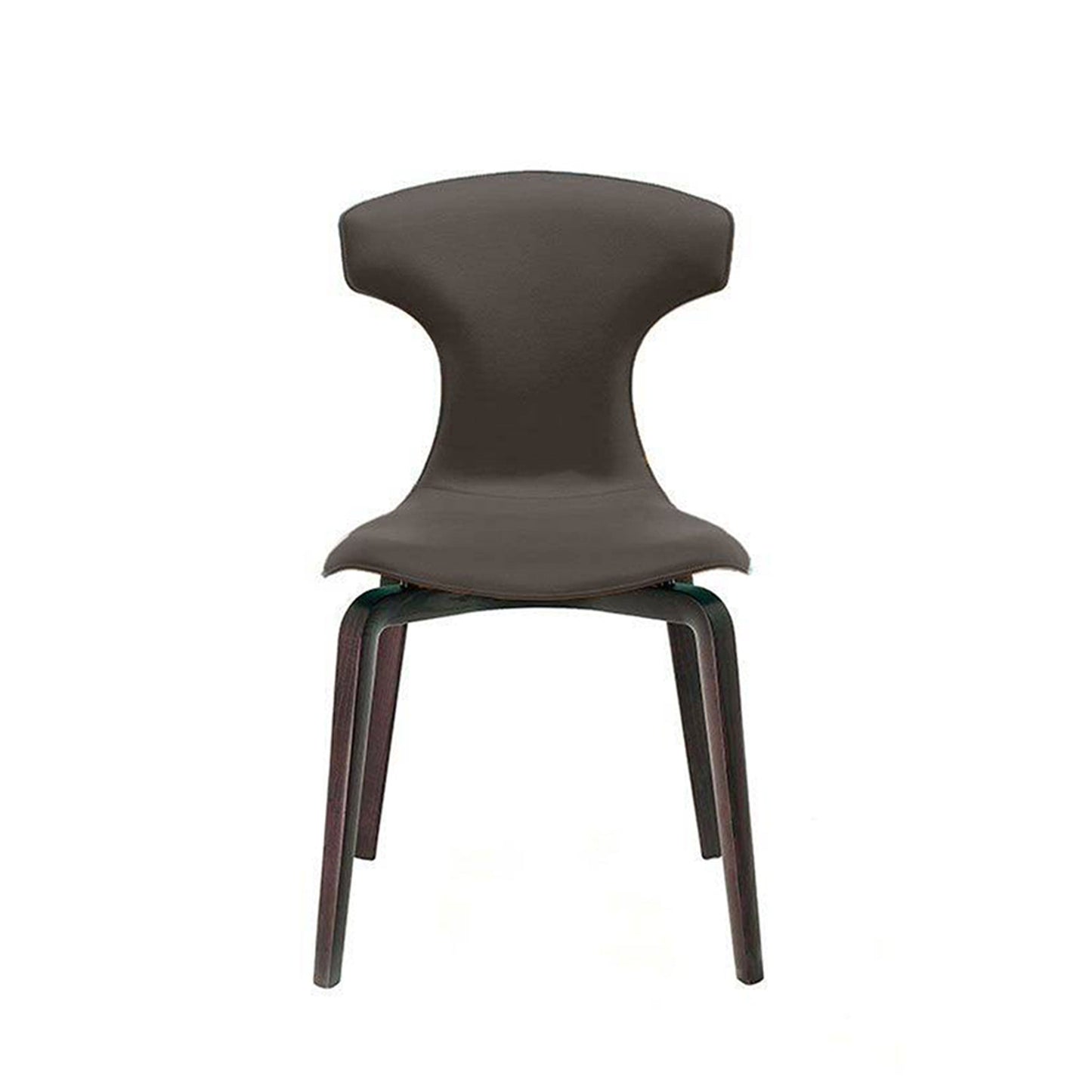 Montera Dining Chair – Sculptural Leather Shell with Ash Wood Legs by Poltrona Frau