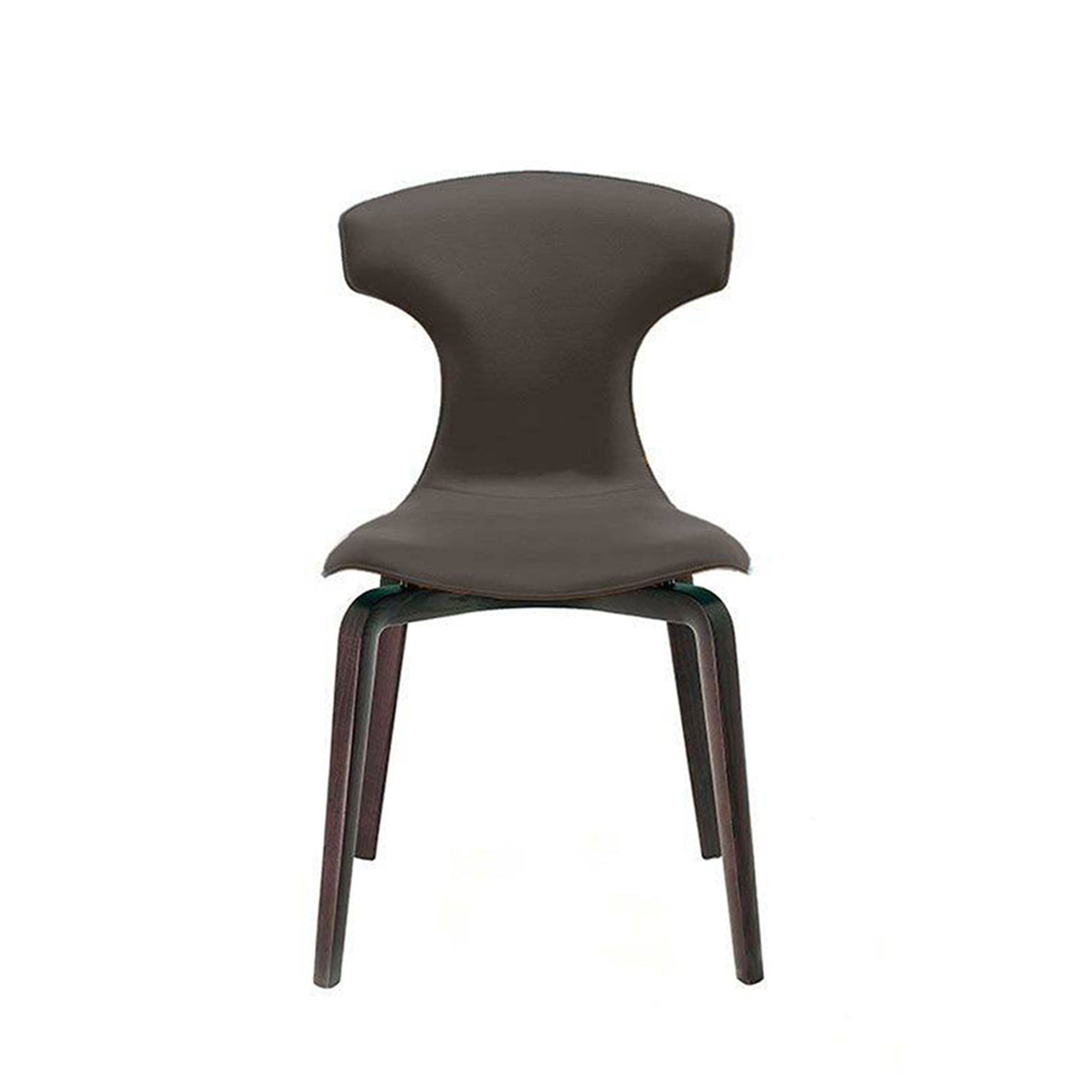 Montera Dining Chair – Sculptural Leather Shell with Ash Wood Legs by Poltrona Frau