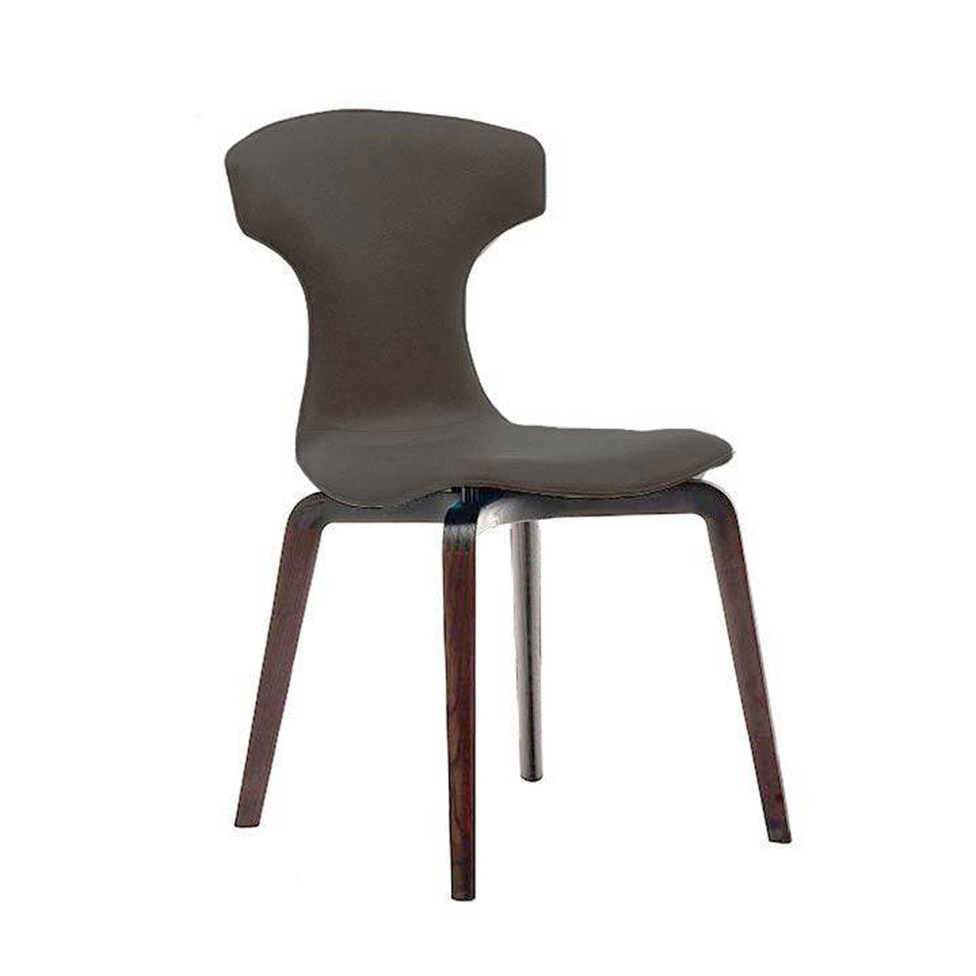 Montera Dining Chair – Sculptural Leather Shell with Ash Wood Legs by Poltrona Frau