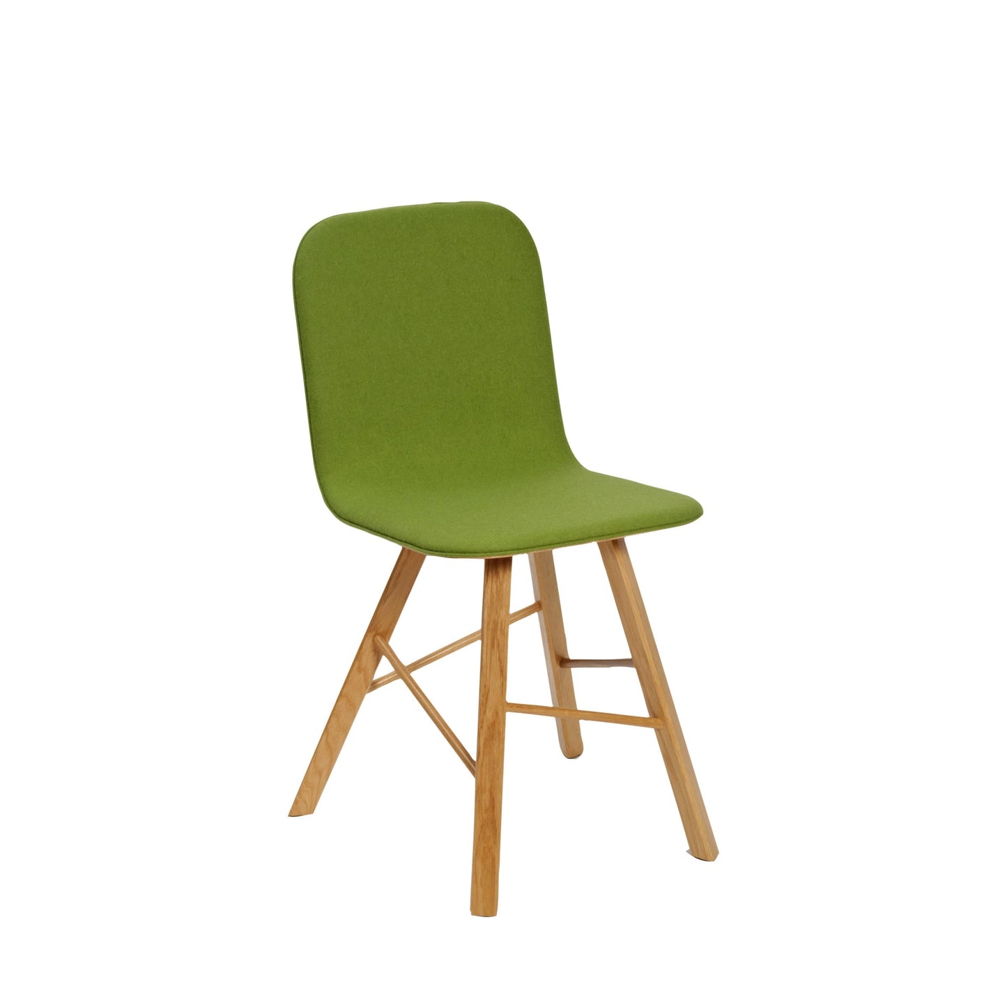 Tria Simple Dining Chair – Curved Plywood Shell & Solid Oak by Colé Italia