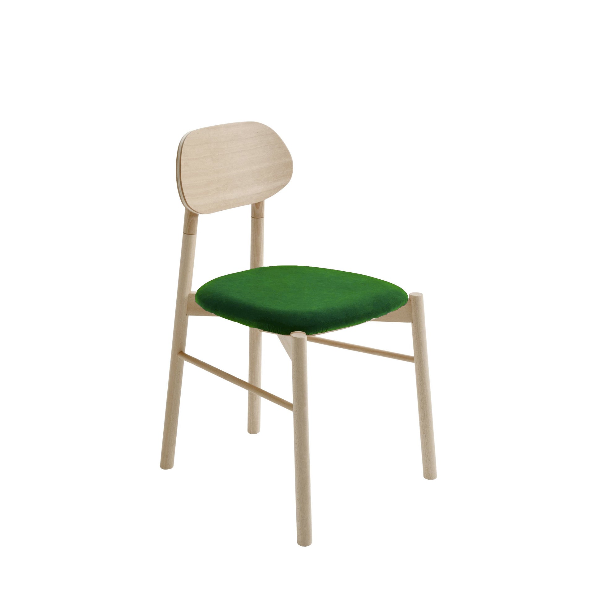 Bokken Dining Chair by Colé Italia – Italian Designer Velvet Upholstered Seat