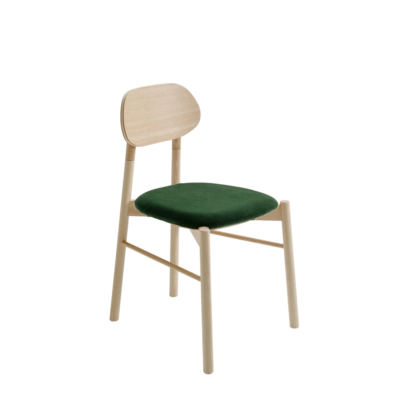 Bokken Dining Chair by Colé Italia – Italian Designer Velvet Upholstered Seat