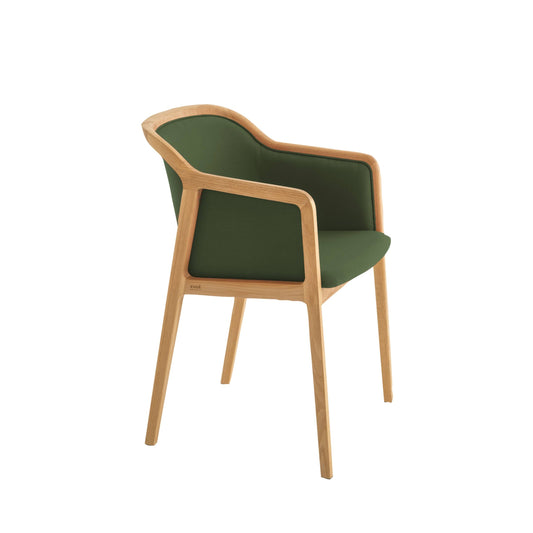 Luxury Upholstered Wooden Armchair Modern Italian Style for Villa