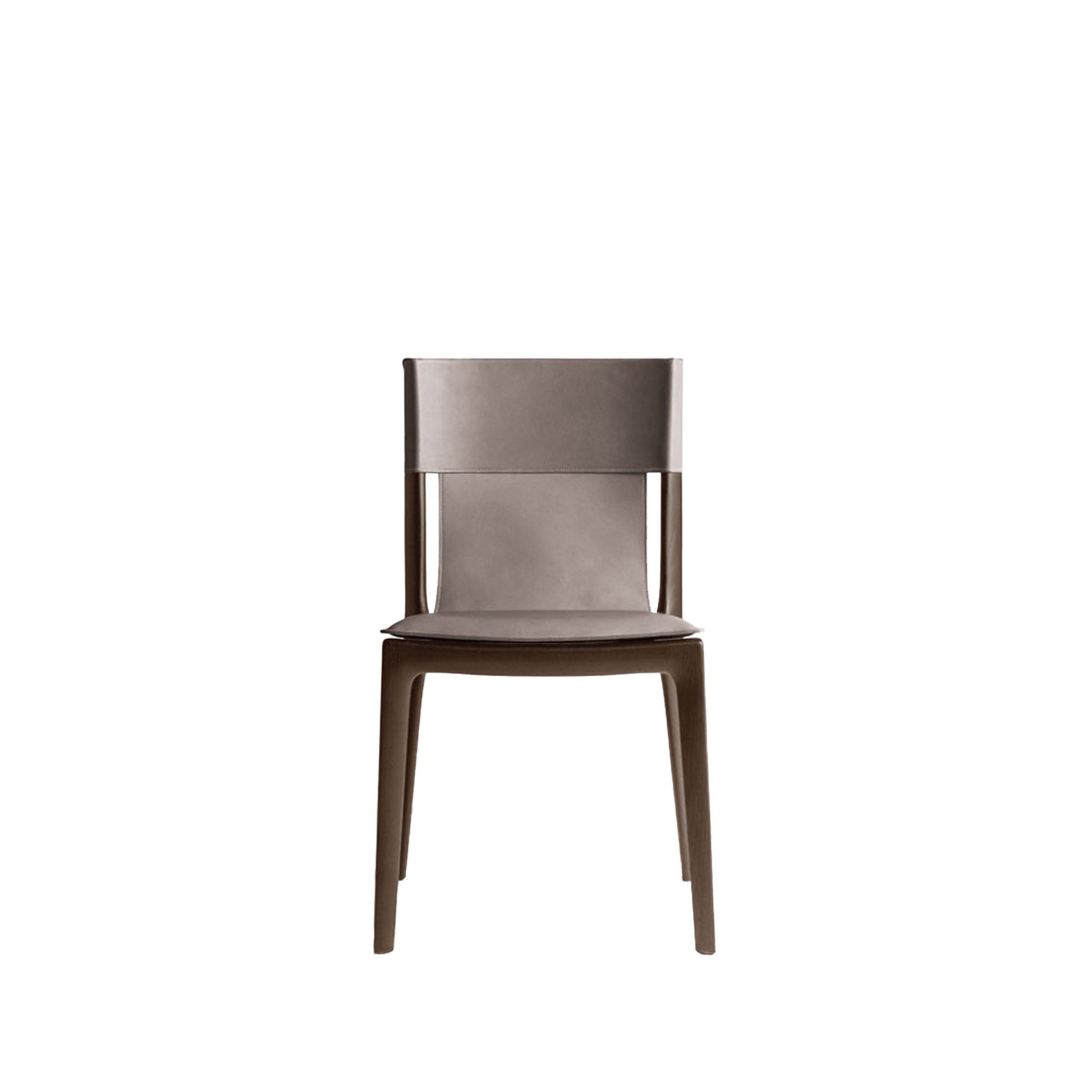 Isadora Dining Chair – Saddle Leather & Wenge Ash by Poltrona Frau