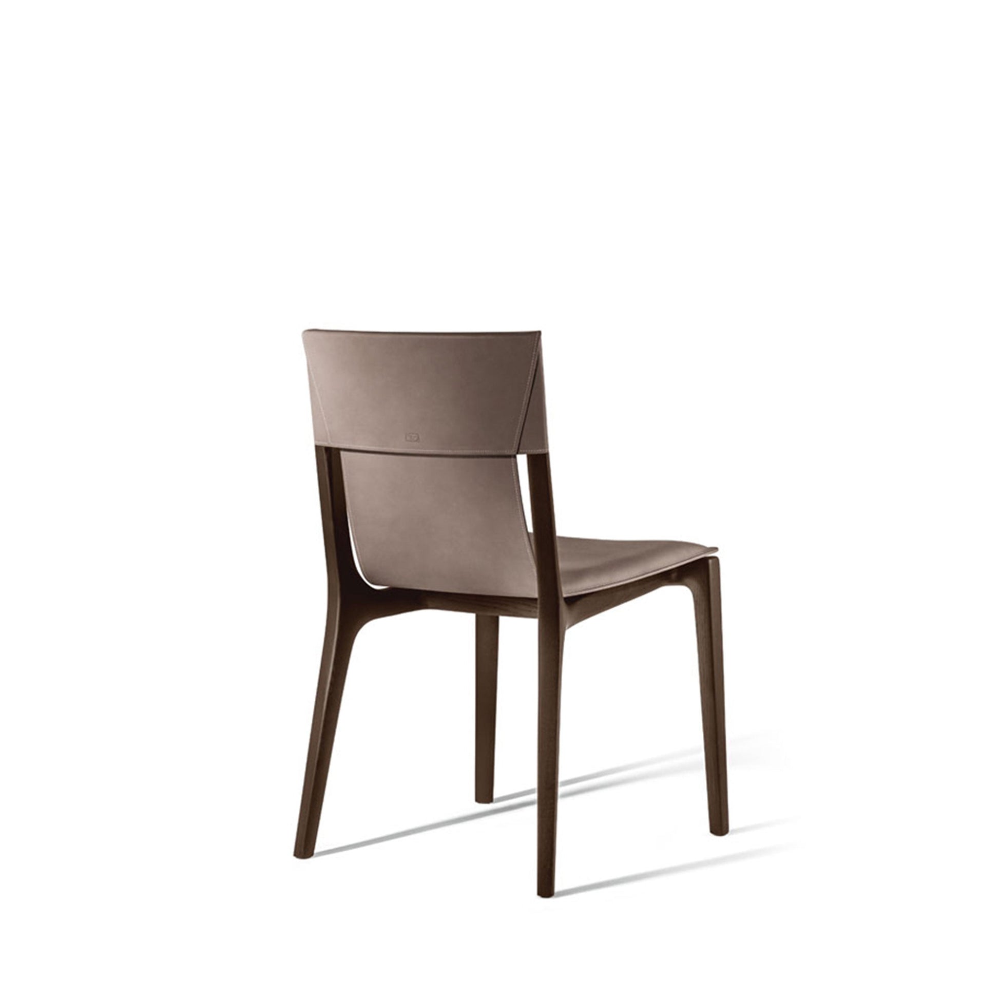 Isadora Dining Chair – Saddle Leather & Wenge Ash by Poltrona Frau