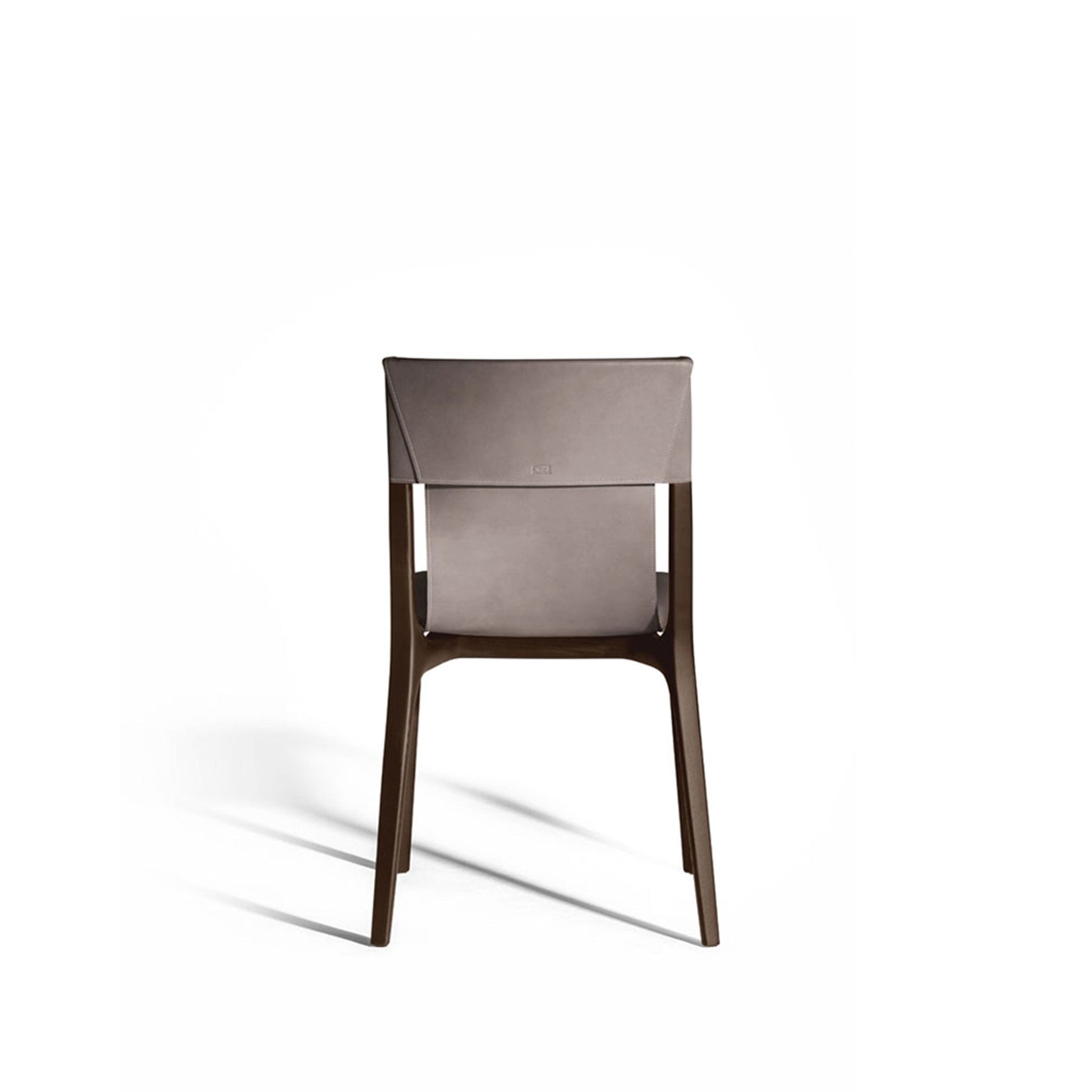 Isadora Dining Chair – Saddle Leather & Wenge Ash by Poltrona Frau