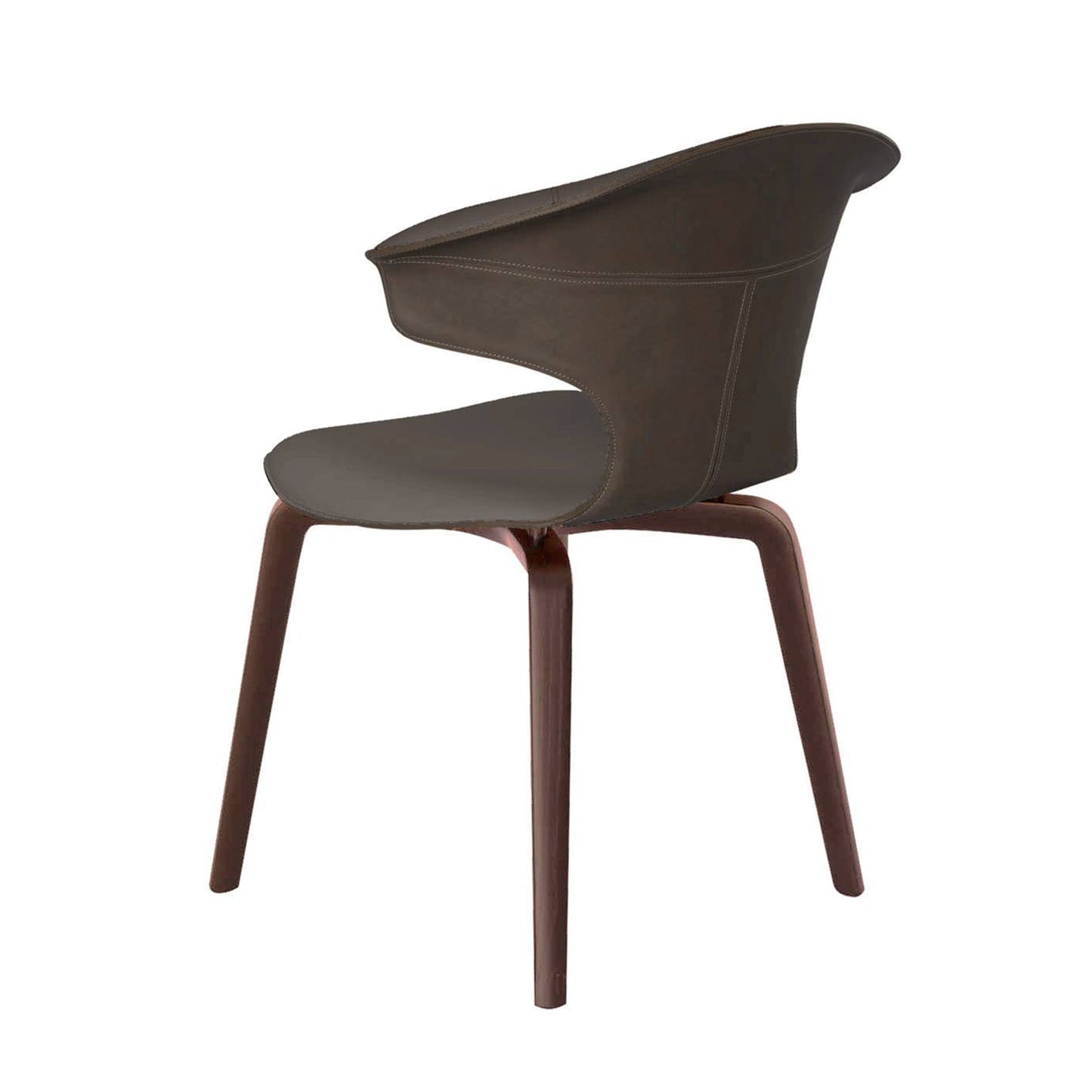 Montera Italian Designer Leather Chair by Roberto Lazzeroni for Poltrona Frau