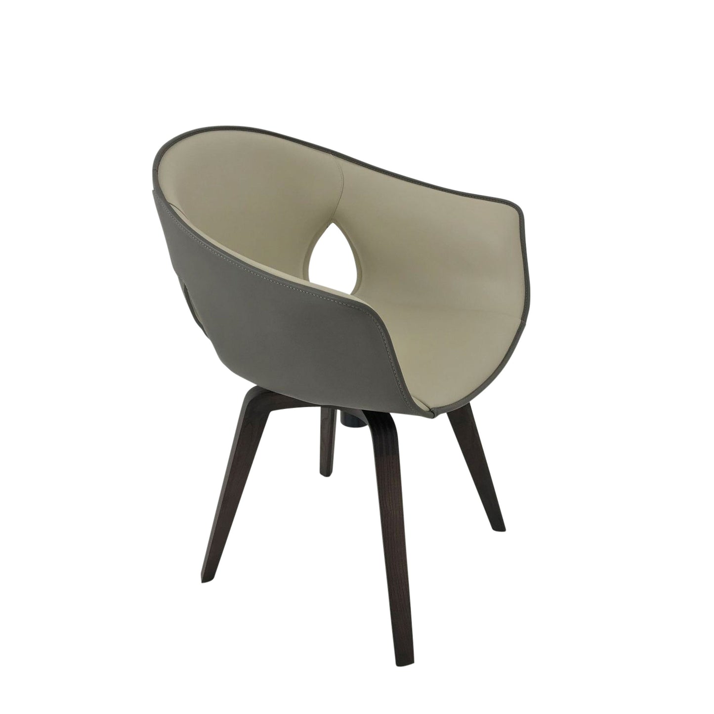 Ginger Swivel Chair with Leather Upholstery – Poltrona Frau Contemporary Designer Piece