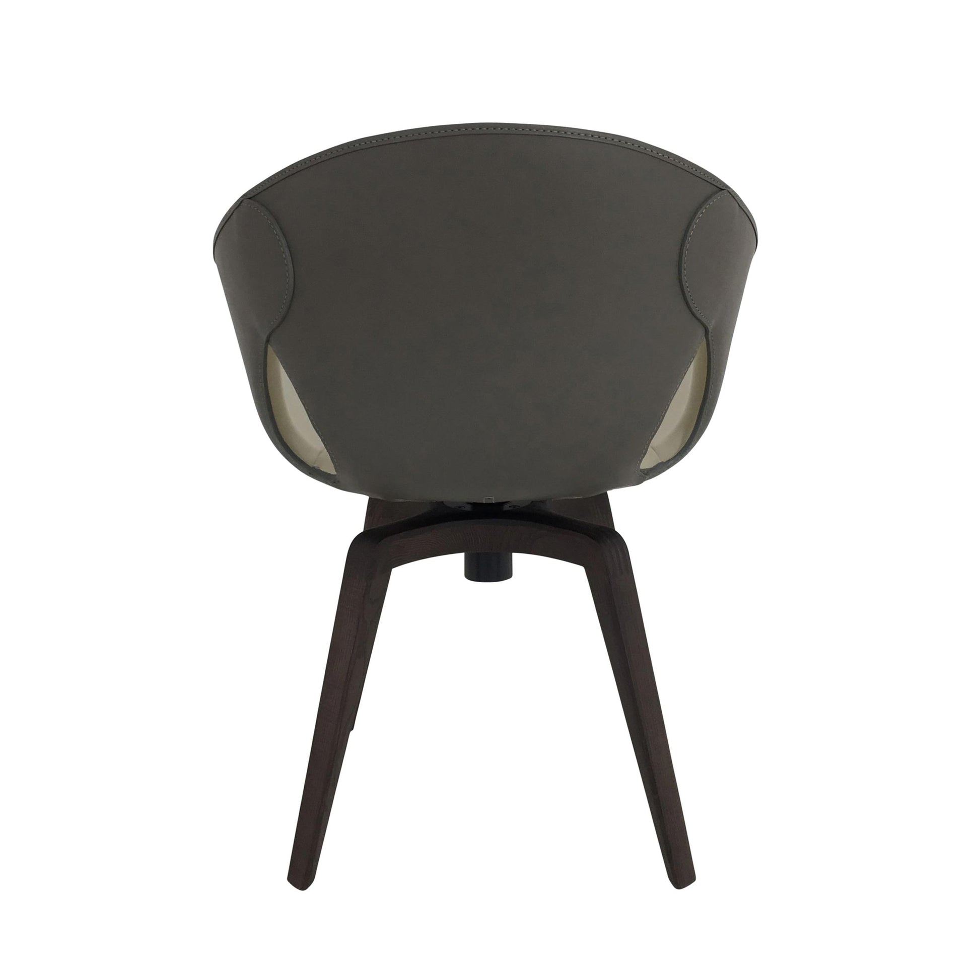 Ginger Swivel Chair with Leather Upholstery – Poltrona Frau Contemporary Designer Piece