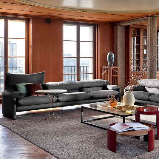 Luxury MARALUNGA Three-Seater Sofa Modern Italian Style for Villa