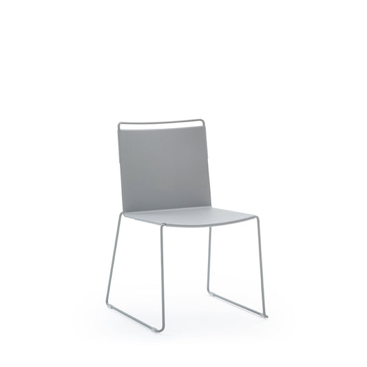 Stackable Metal Chair – Daisy Aluminum Monocoque Viganò Designer Dining Chair