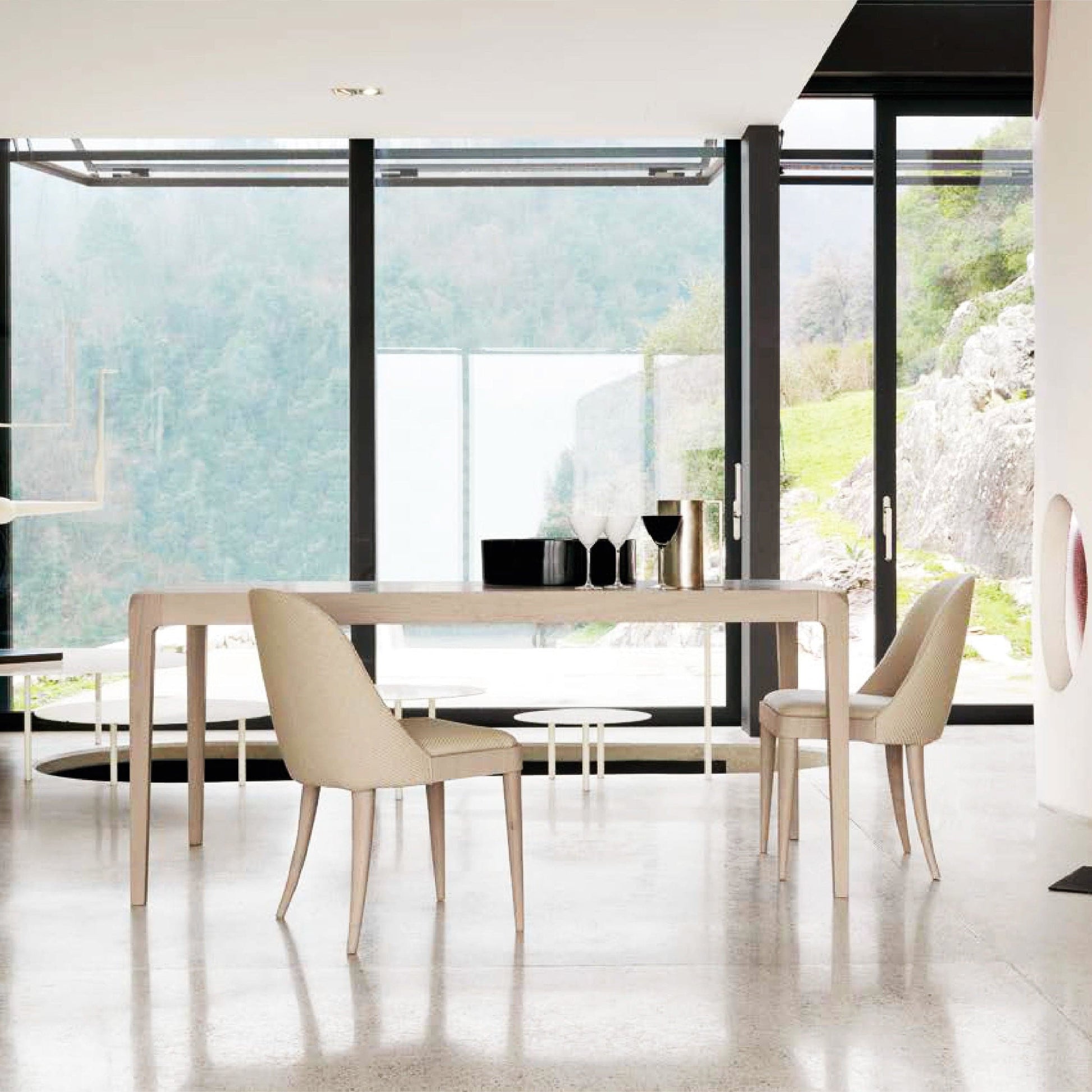Cordiale Dining Chair – Upholstered Canaletto Walnut by Dale Italia