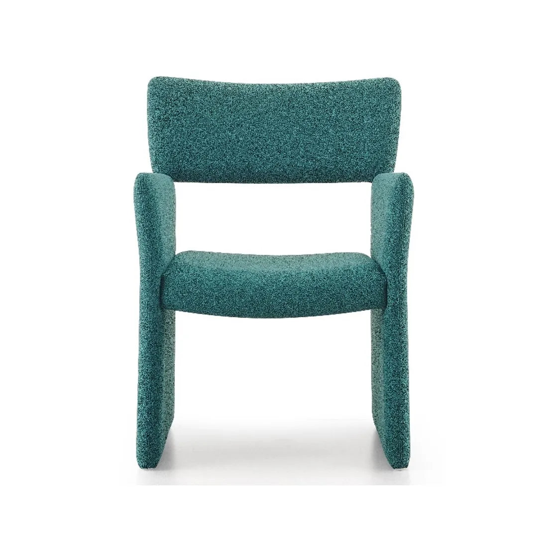 Modern High Backrest Dining Chair with Cotton Upholstery