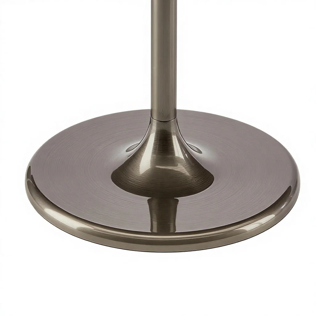 Sleek Minimalist Round Metal Side Table Elegant Space-Saving Versatile Modern Italian Style for Villa