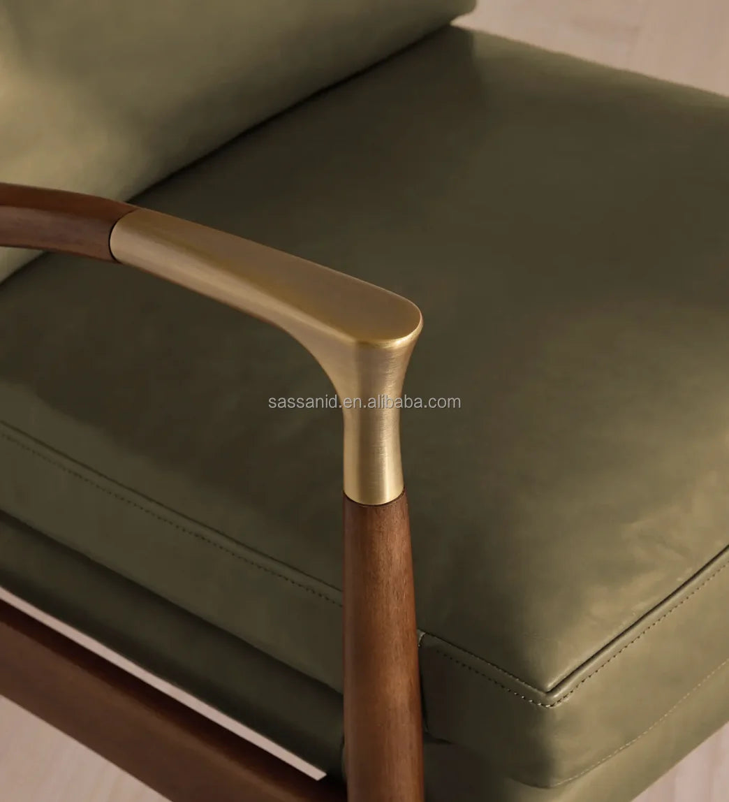 Theodore Mid-century Leather Armchair – Modern Statement Piece