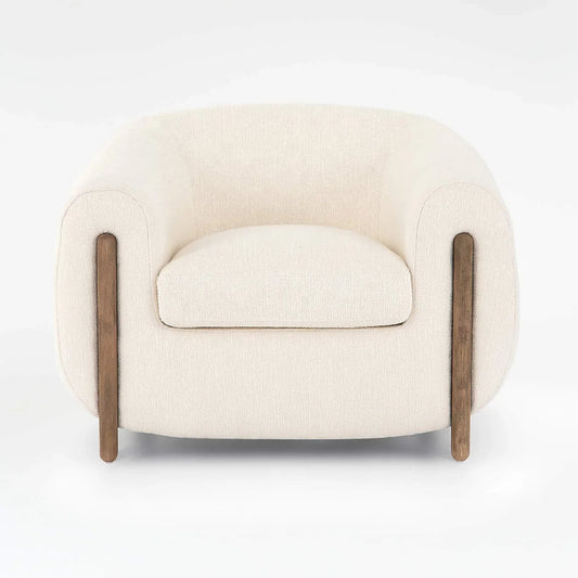 Nora Tub Accent Chair – Vintage Contemporary Design – Premium Fabric – Re Home Statement Piece | 1601089531519