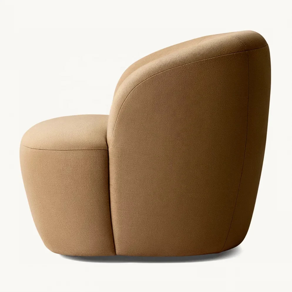 Lounge Chair – Inverted V-Leg – Oak and Italian Leather – Mid-Century Modern