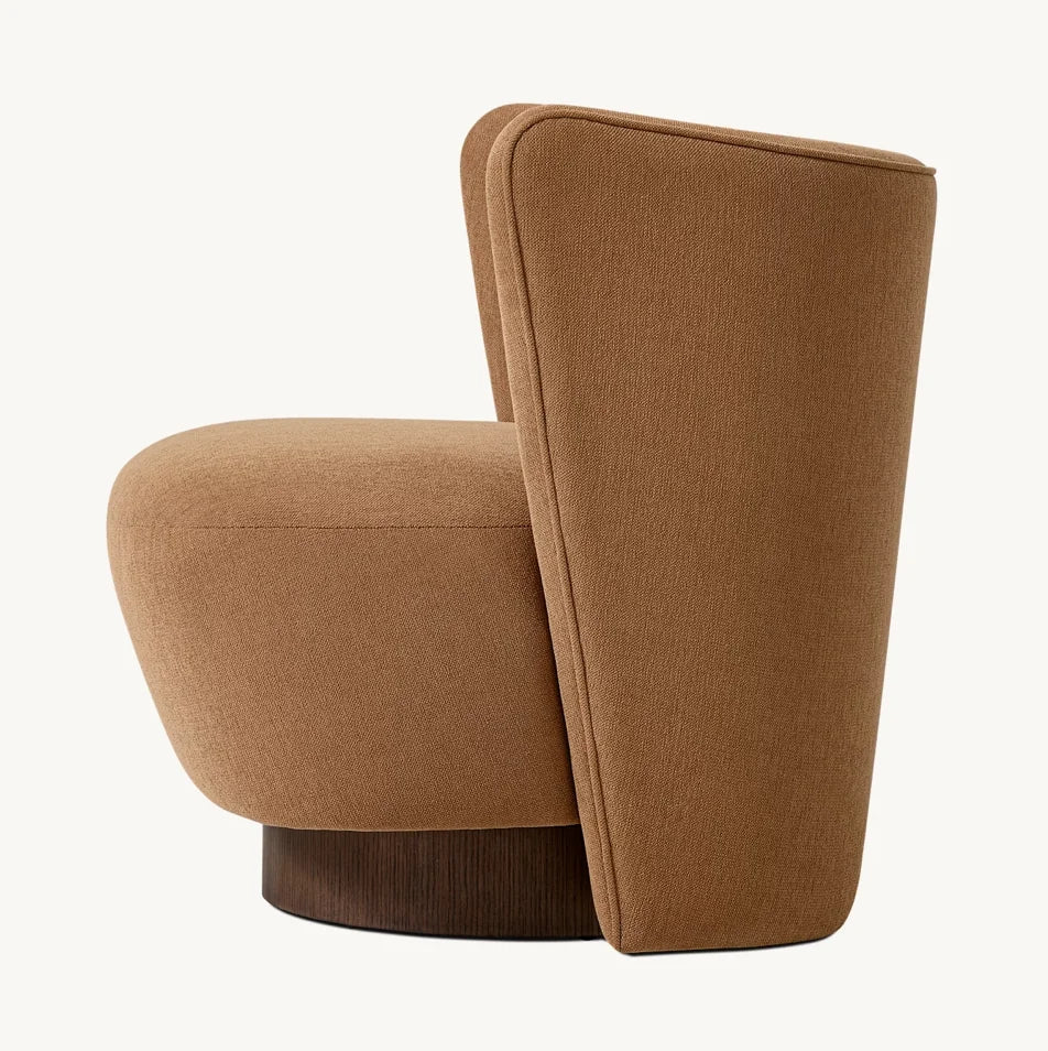 Midcentury Wing Chair – Solid Oak Frame with Italian Leather – Designer Statement Piece