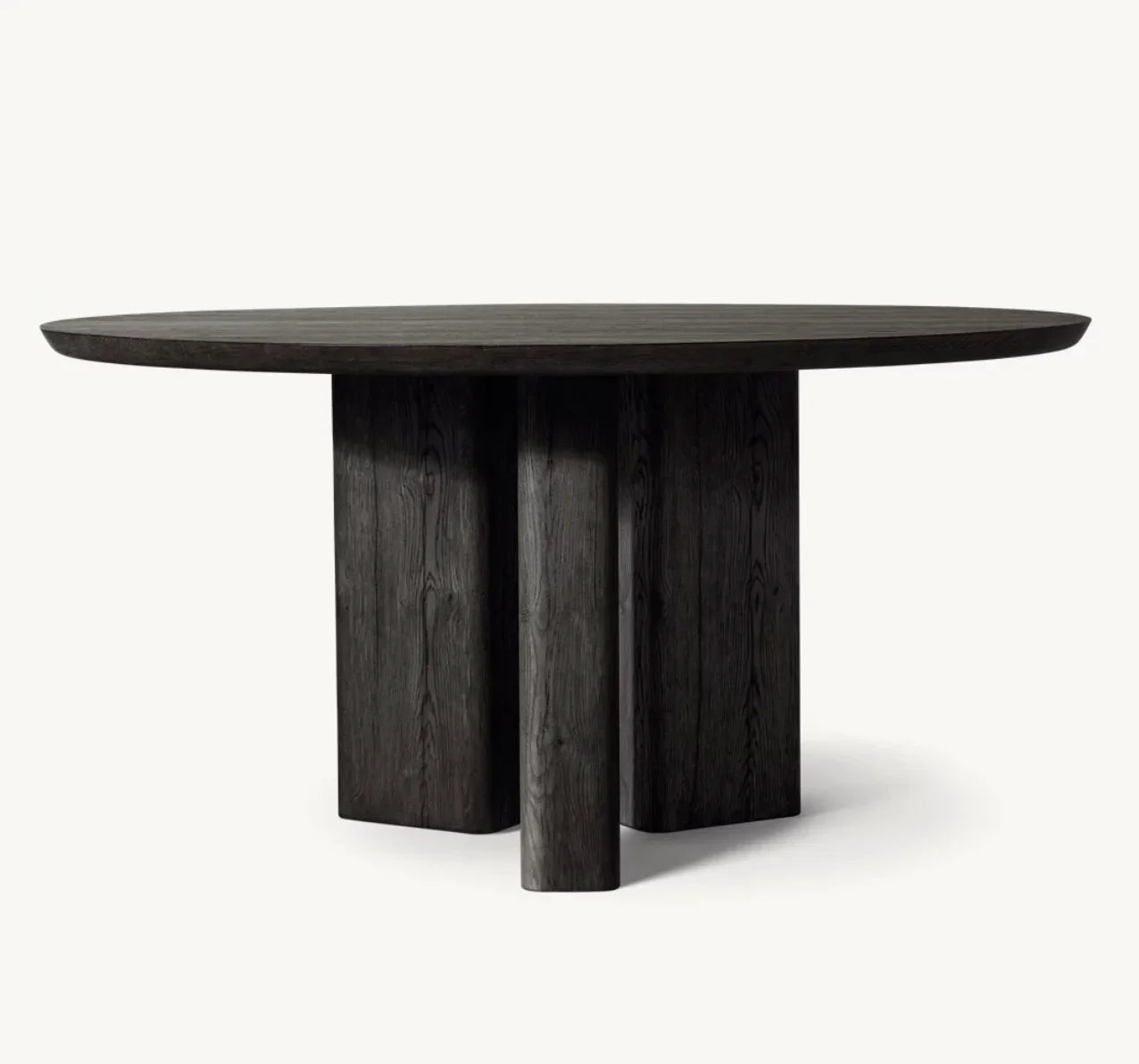 Round Dining Table – Contemporary French Rustic Oak Brioni Statement | 1601229820029