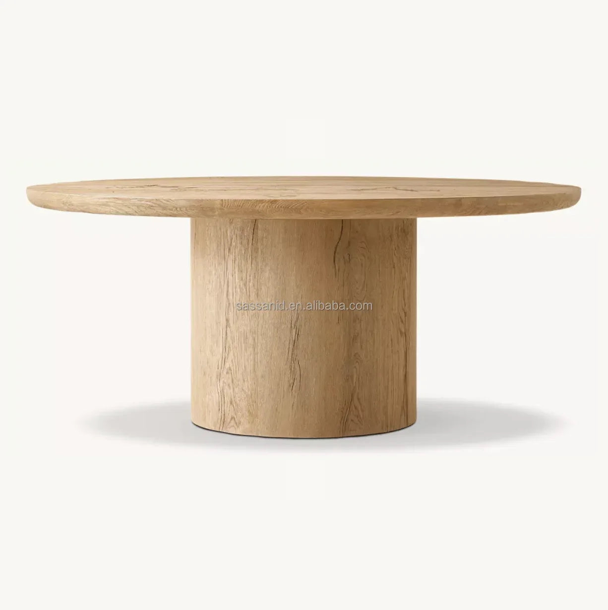 Oslo Round Pedestal Dining Table – Solid Oak Contemporary Statement Piece
