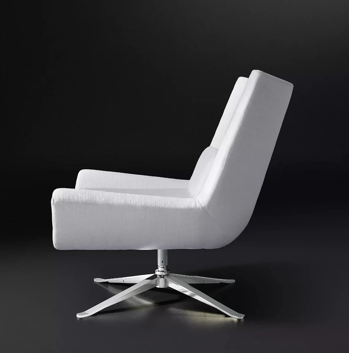 Luka Swivel Chair – Midcentury European Designer Fabric Statement Piece