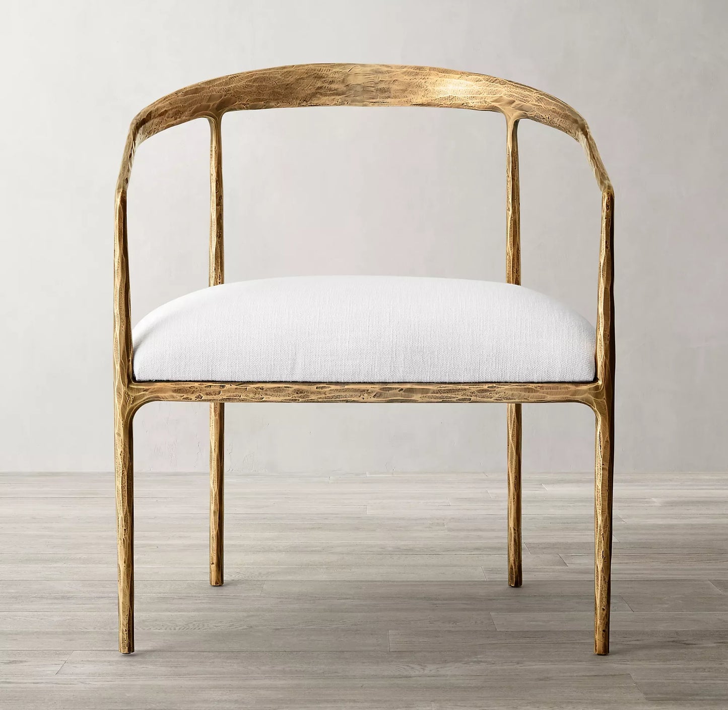 Hand Forged Metal Curved Armchair – Luxury Statement Piece | 1600610733530