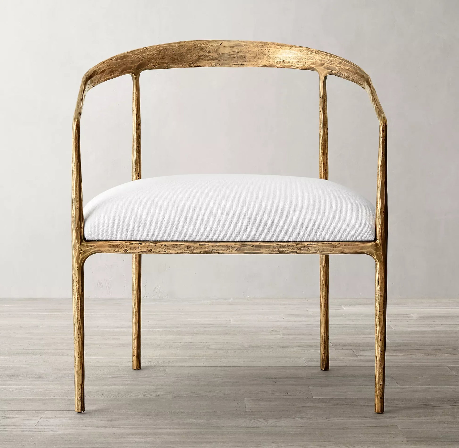 Hand Forged Metal Curved Armchair – Luxury Statement Piece | 1600610733530