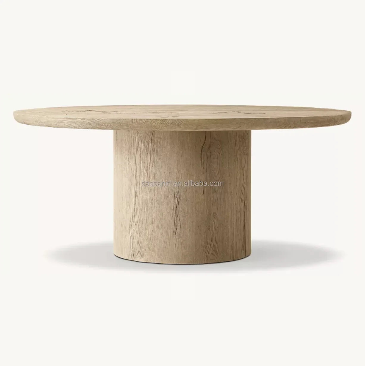 Oslo Round Pedestal Dining Table – Solid Oak Contemporary Statement Piece