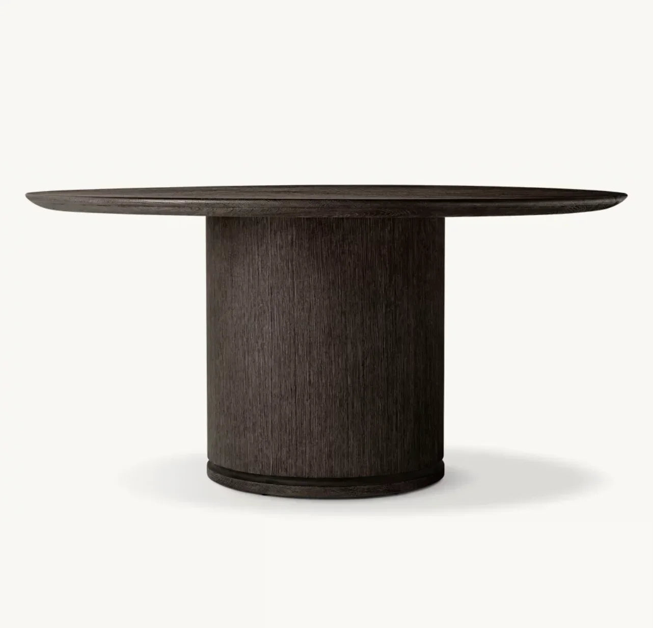 Round Dining Table – Brushed American White Oak – Contemporary European Designer Statement Piece | 1601290368360