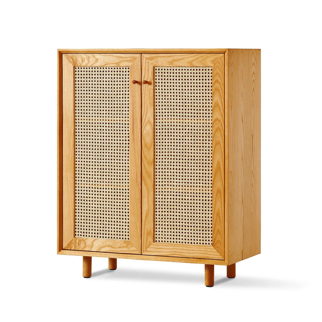 Modern Minimalist Ash Wood Chest of Drawers with 3 Drawers