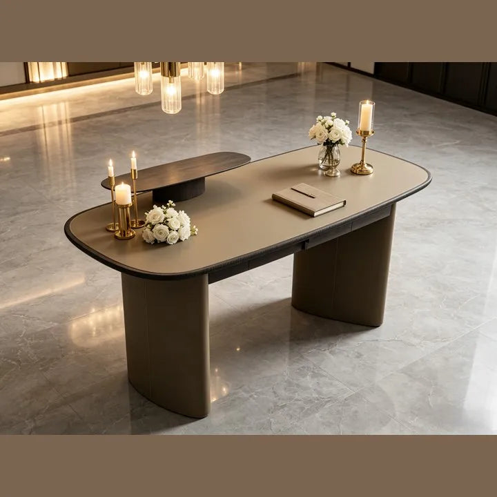 Modern Minimalist Solid Wood Executive Desk