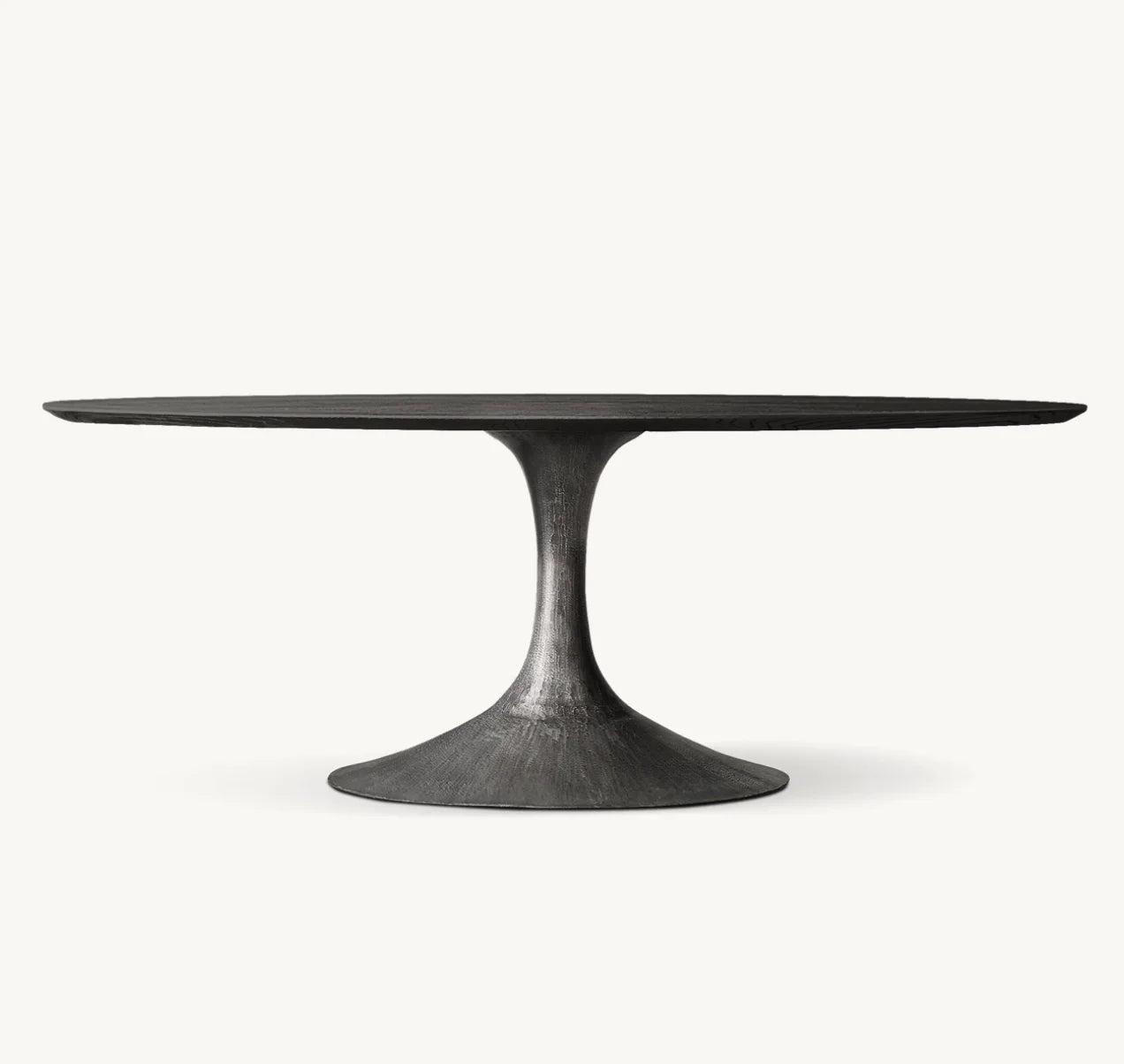 Oval Dining Table – Extendable Midcentury American Wood Statement Piece