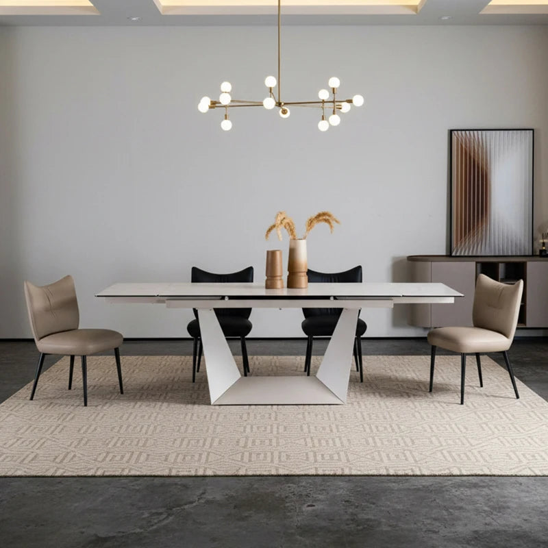 Luxury XT5620 Sintered Stone Extendable Dining Table Modern Italian Style for Villa