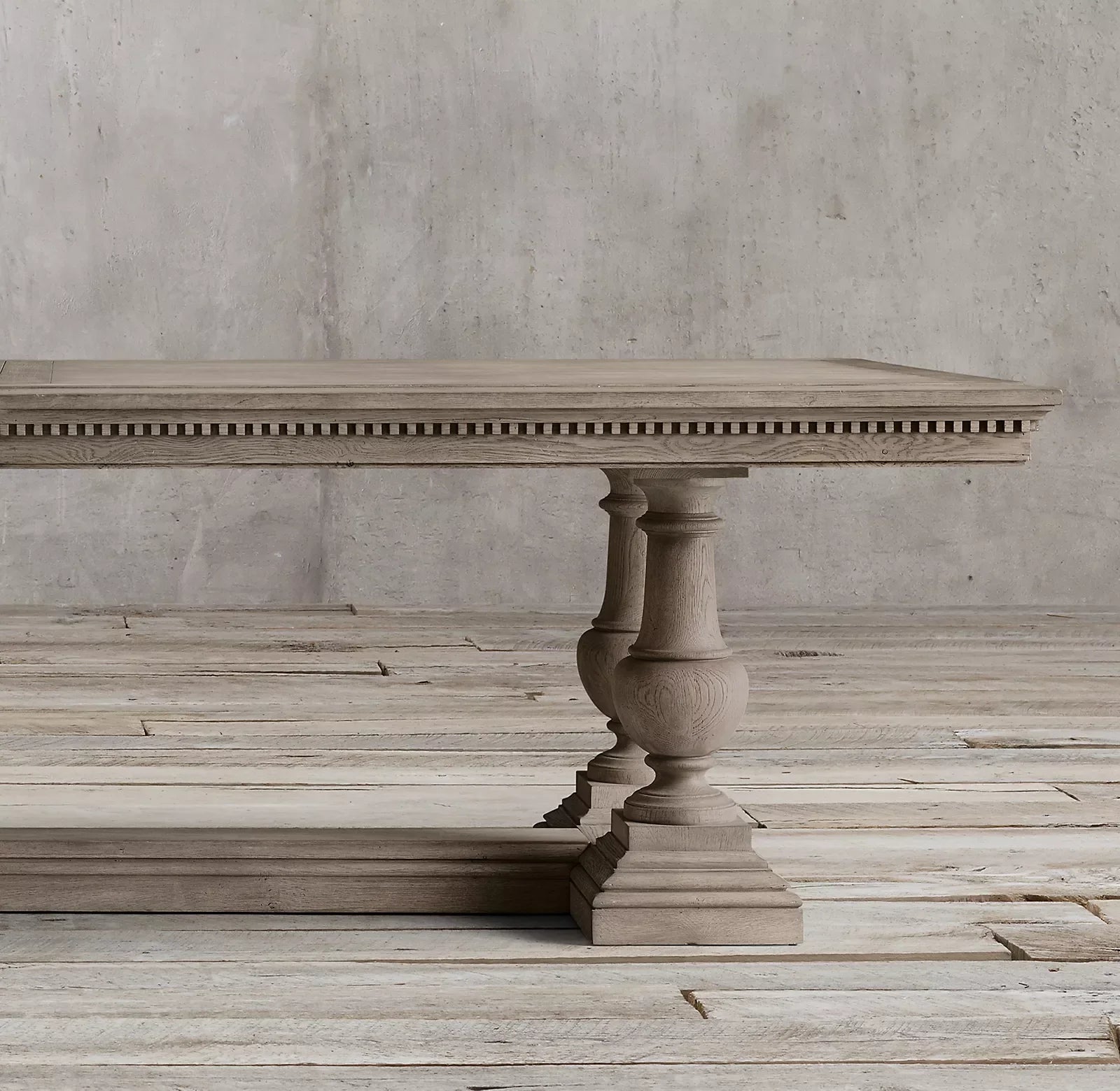 St. James Extendable Dining Table – Solid Wood Architectural Statement Piece