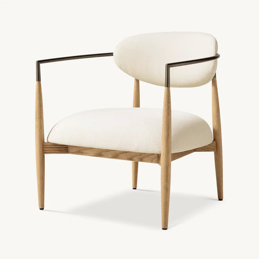 Arno Lounge Chair – Modern Contemporary Oak and Bronze Statement Piece