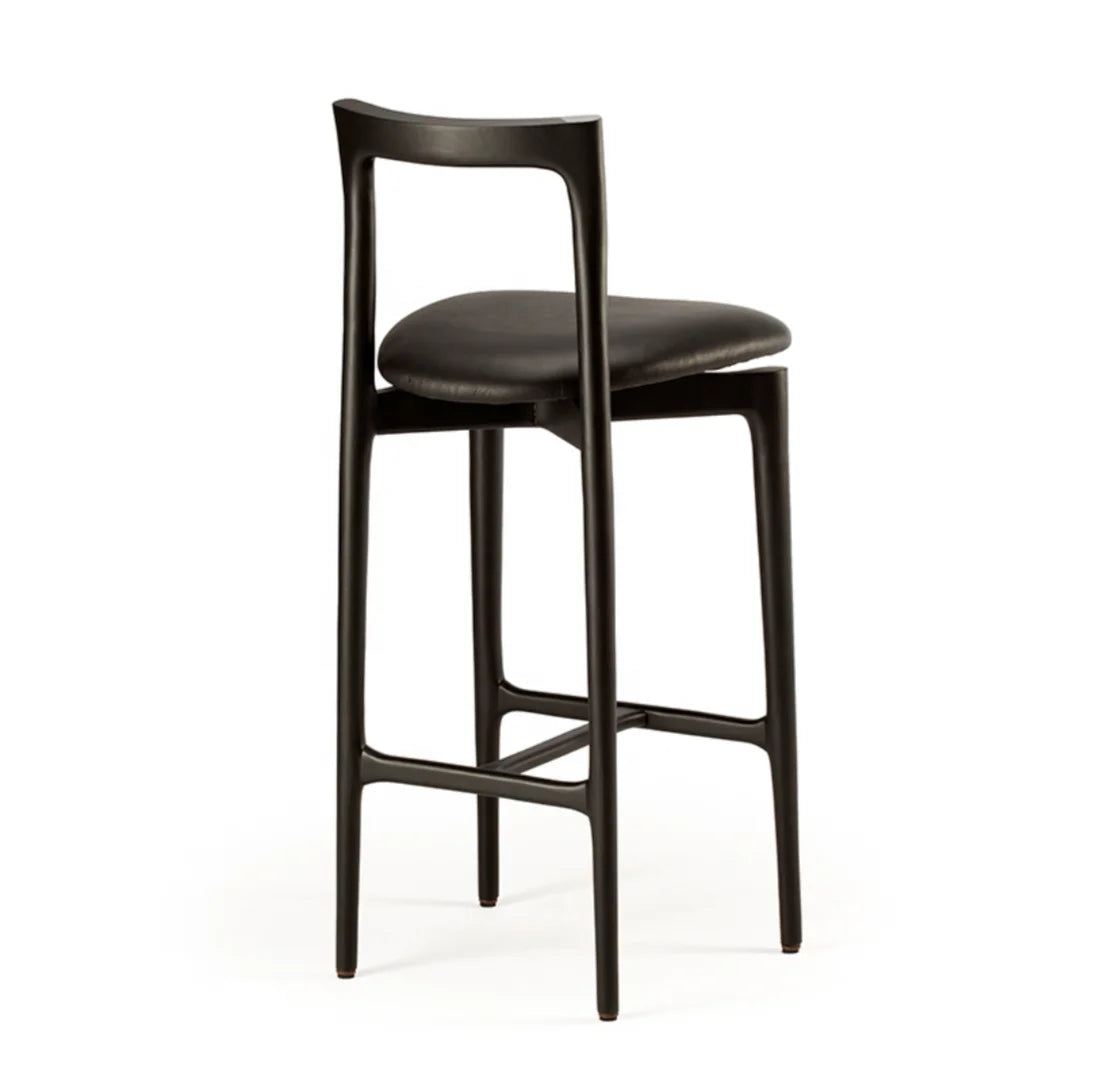 Barstool – Modern Italian Design Solid Oak Sculptural Statement Piece