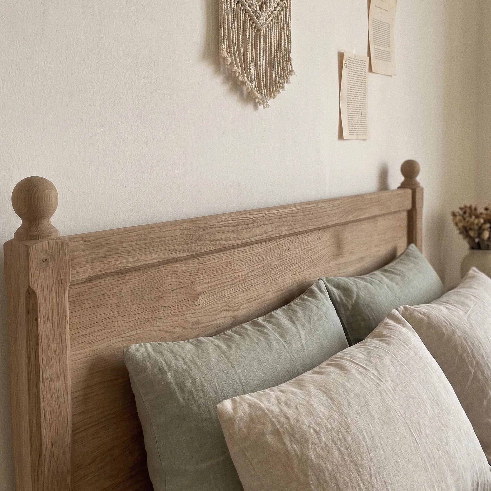 Farmhouse Platform Bed – Solid Birch and Plywood Modern Statement Piece | 26-83