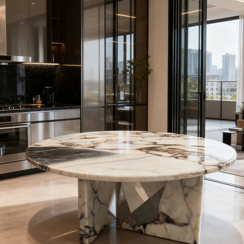 Luxury Marble Coffee Table Modern Italian Style for Villa