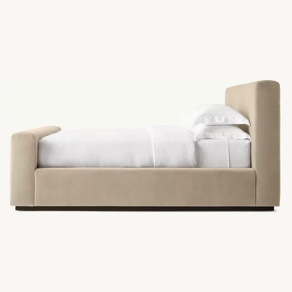Vittorio Fabric Panel Bed – Contemporary Berkshire Fabric Statement Piece | 1601049293704