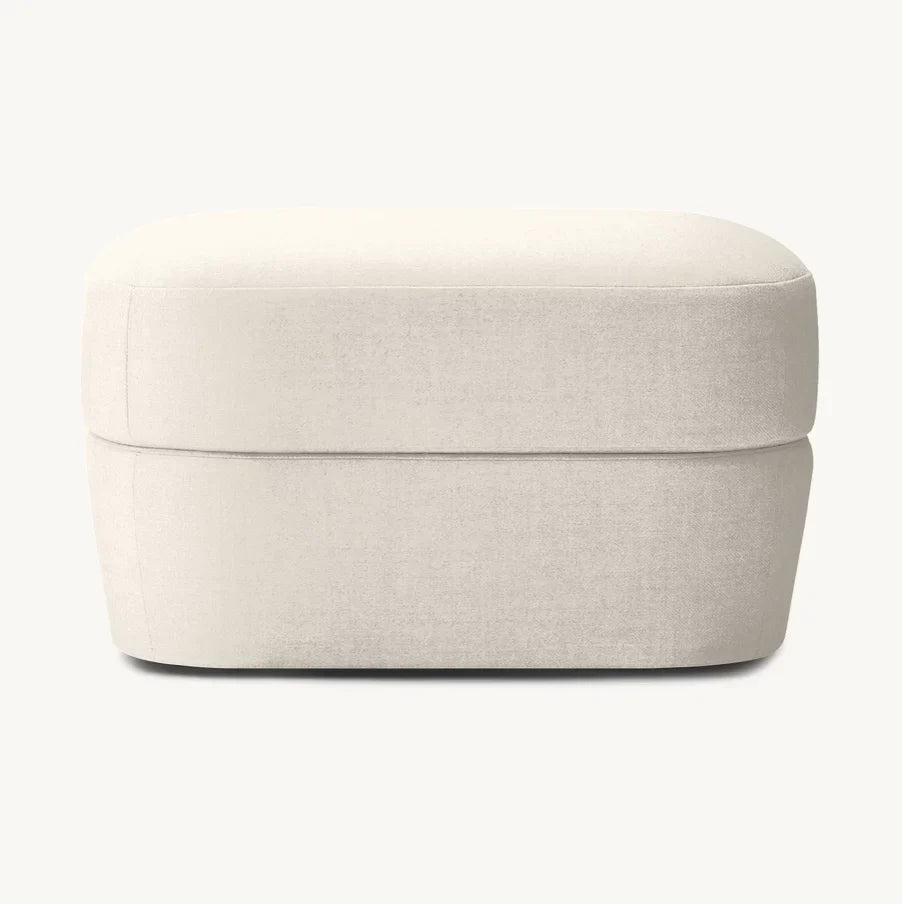 Ottoman Midcentury Geometric Design – Solid Oak Re Home Minimalist Statement Piece