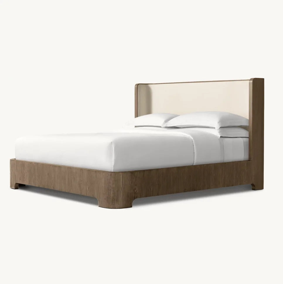 Shelter Platform Bed – Douglas Fir & Fabric Contemporary Statement Piece