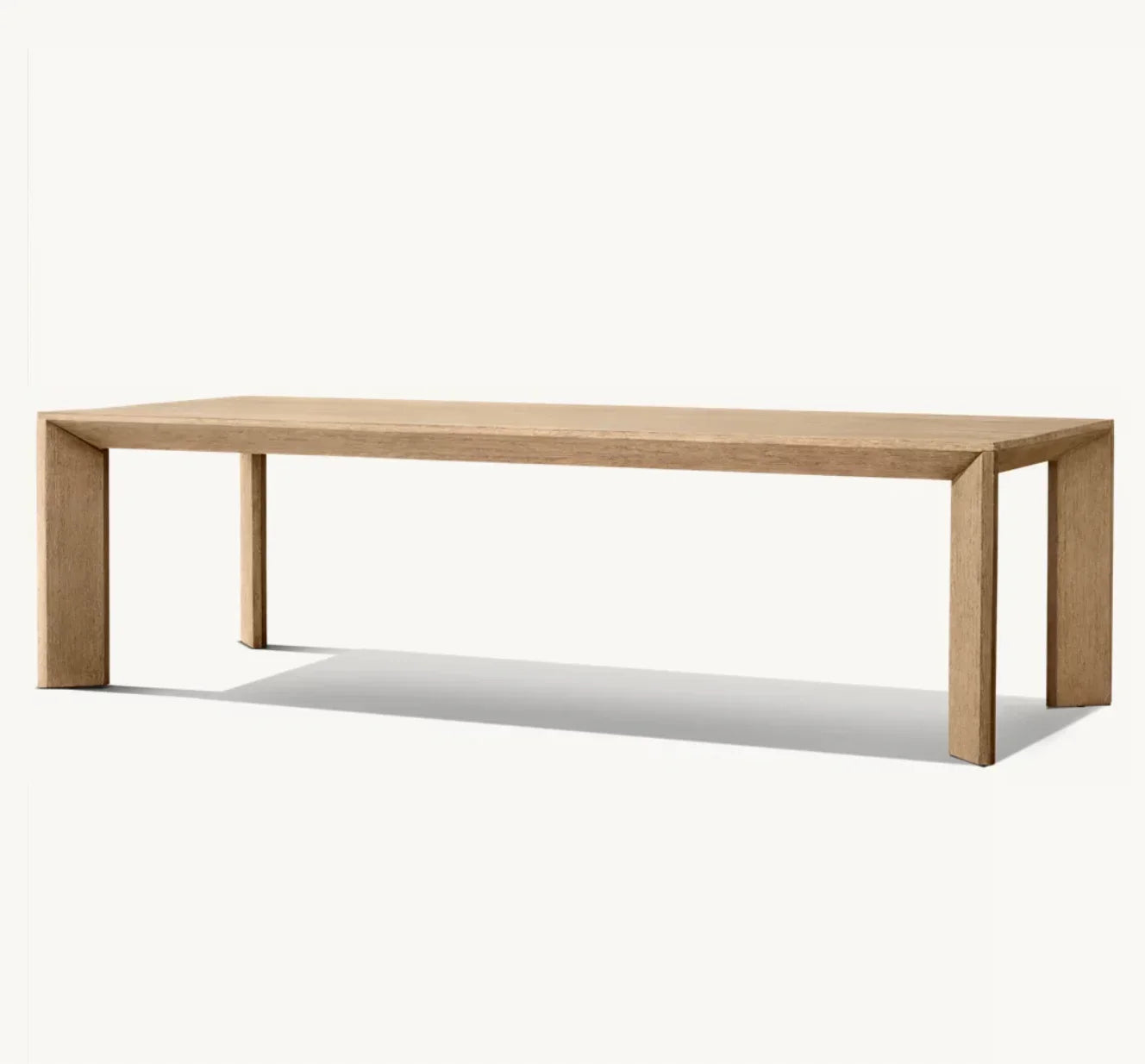 Italian Designer Rectangular Dining Table – Solid Oak Contemporary Statement Piece