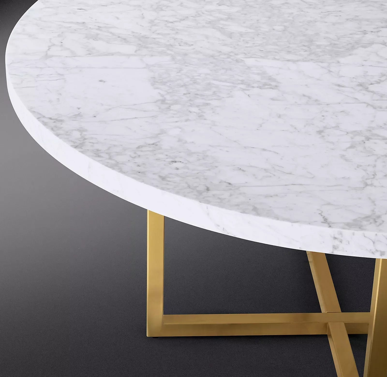Italian Carrara Marble Round Dining Table – Sassanid Design Statement Piece