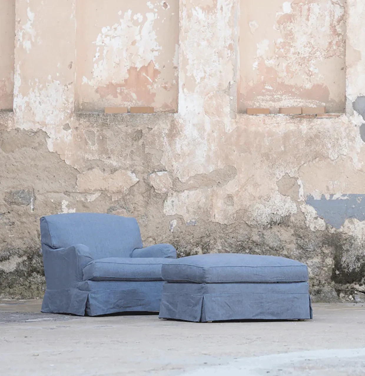 Fabric Accent Chair – Midcentury Design Solid Oak by Re Home