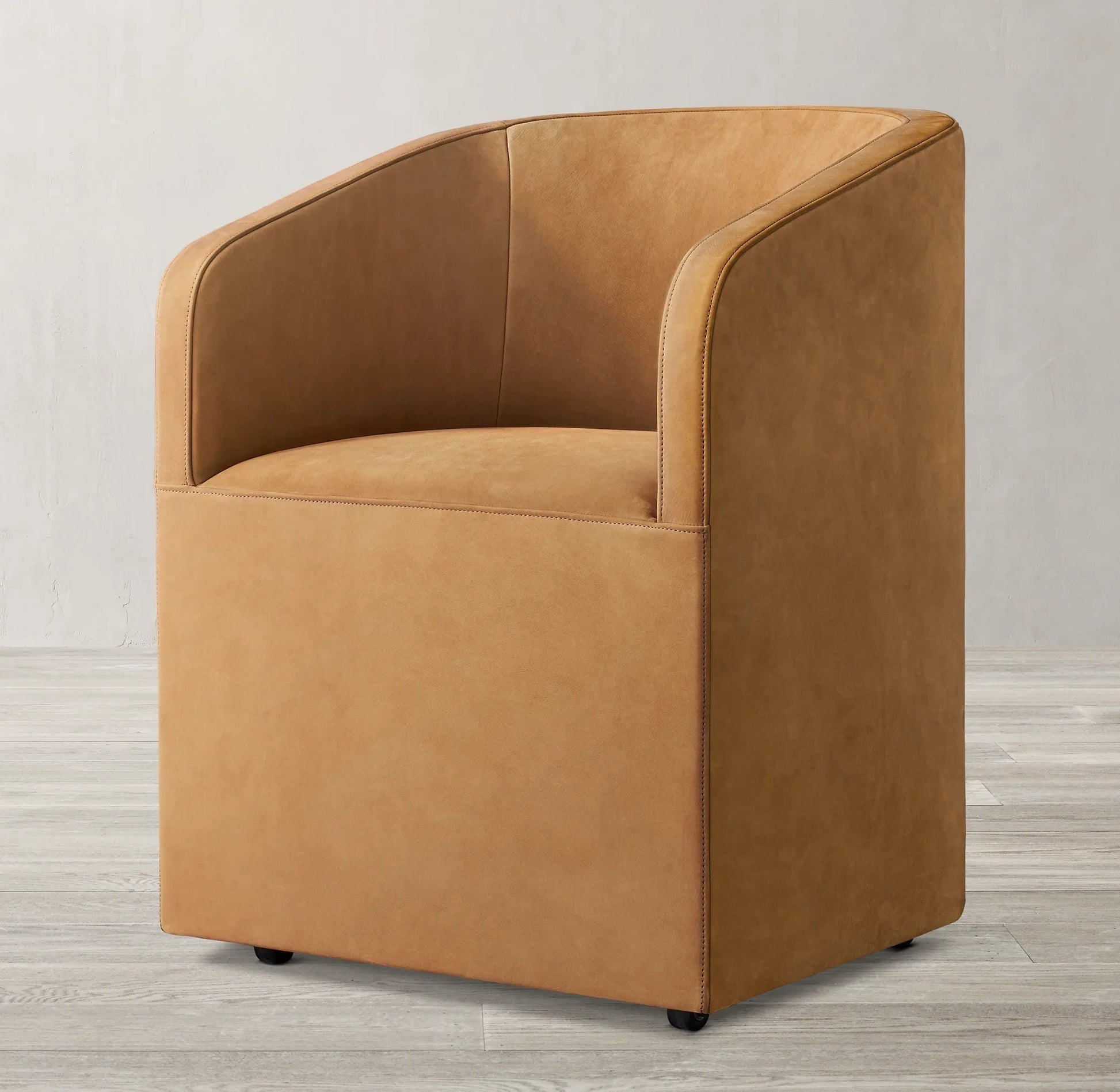 Ellison Barrel Back Dining Chair – Leather Contemporary Statement Piece