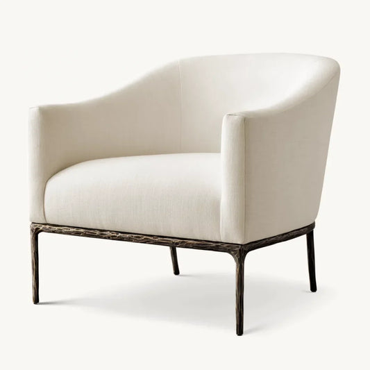 Barrelback Slope Armchair – Solid Oak Midcentury Modern Designer Statement Piece