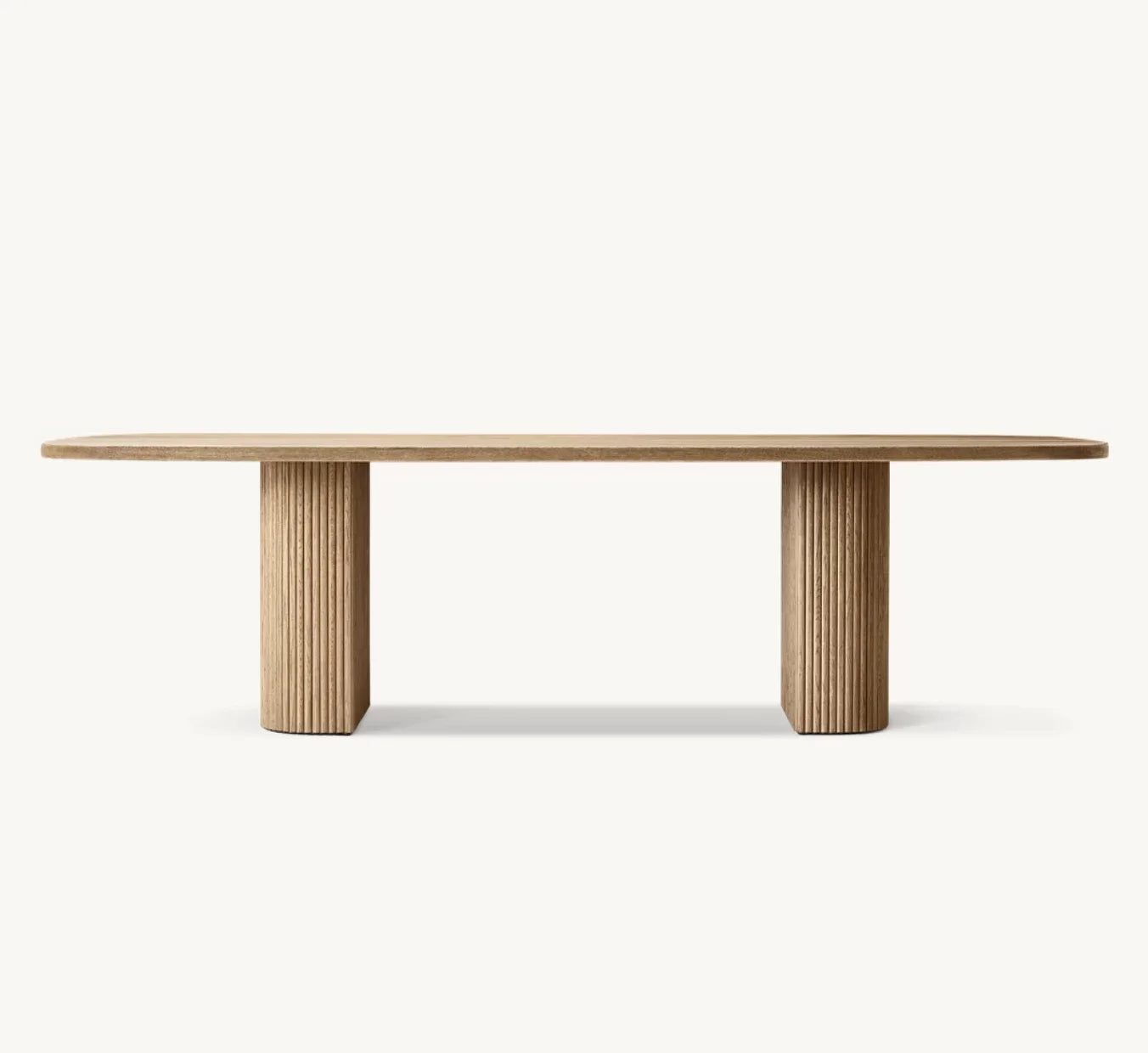 Mulholland Rectangular Dining Table – Wire-brushed American Oak Statement Piece
