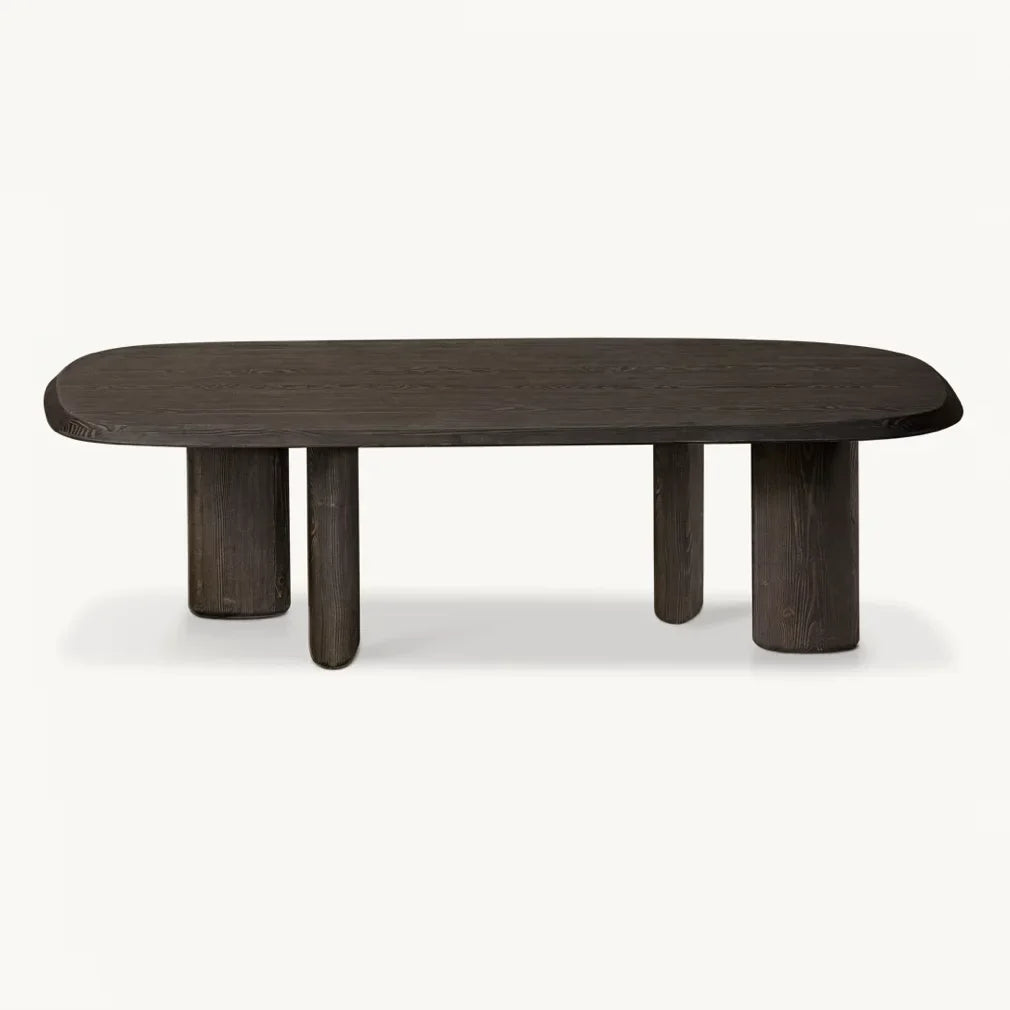 Leon Rectangular Dining Table 130in – Organic Profile Douglas Fir Designer Piece | 1601174934120